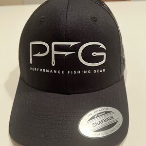 NWT Columbia PFG Mens Trucker Cap Black Mesh Fishing Snapback Outdoors Fish (C5)